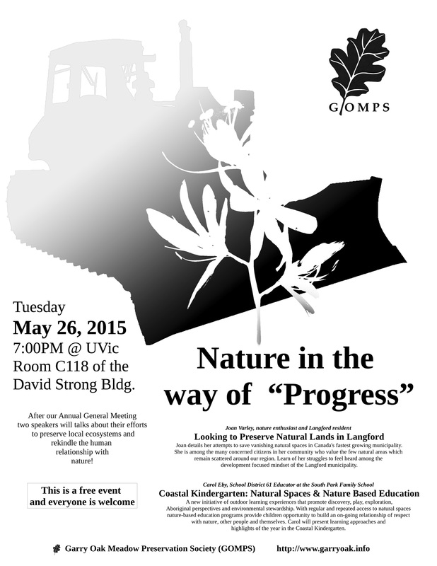 Nature in the way of "Progress" - AGM 2015